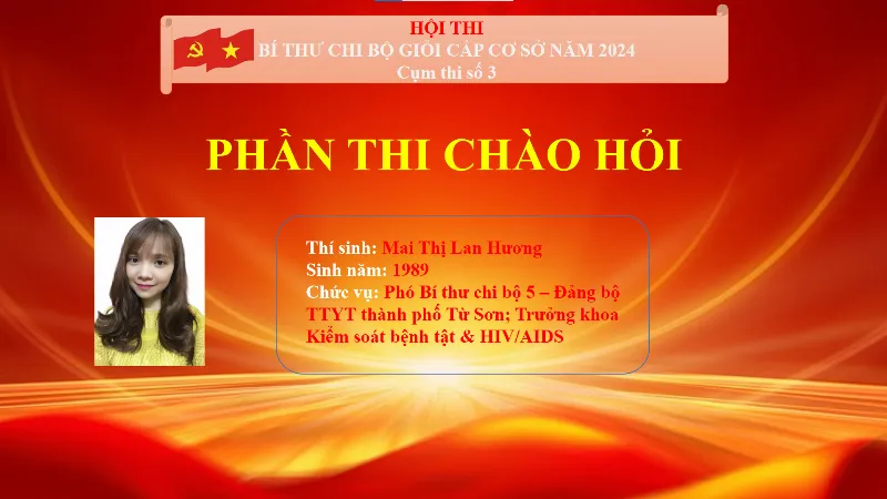 Bài dự thi Bí thư chi bộ 2024