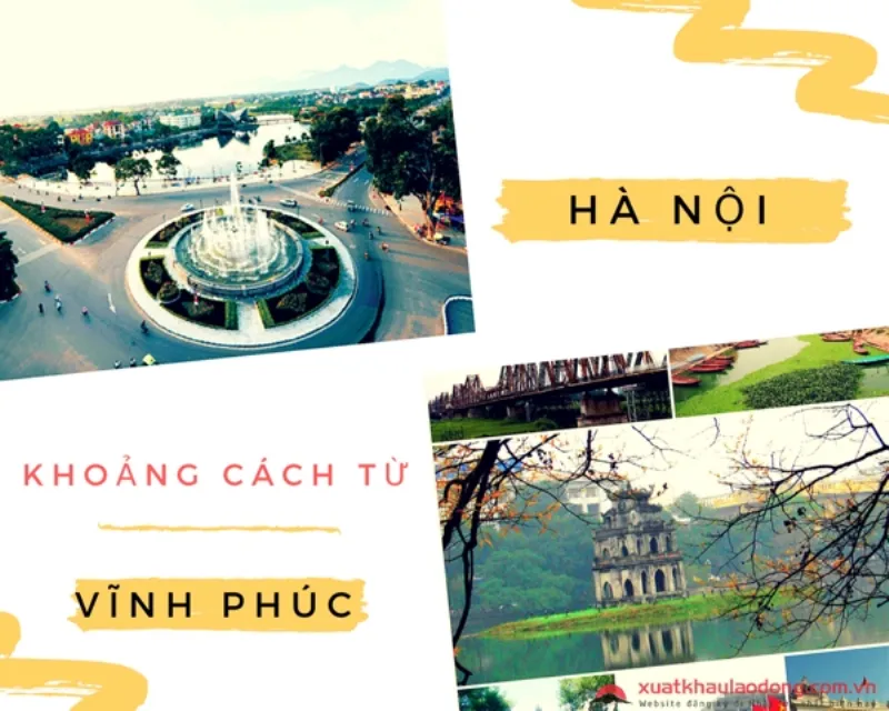 Bản đồ đường đi từ Vĩnh Phúc lên Hà Nội