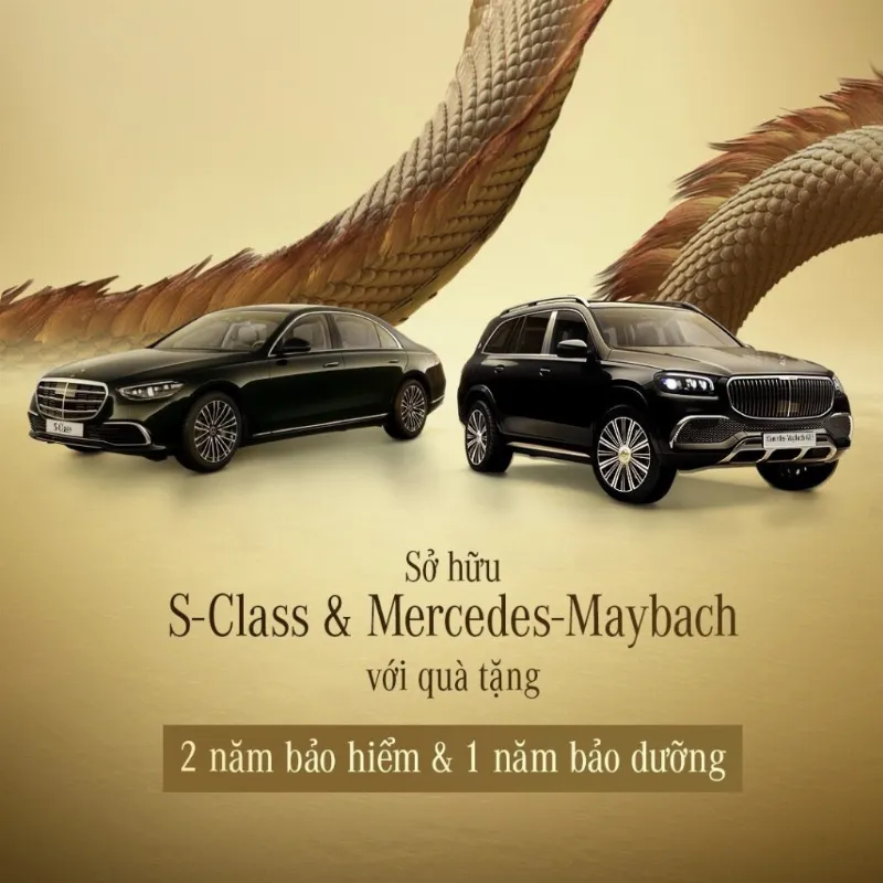 Giá xe và chương trình Mercedes S450 và GLS450 tháng 01 năm 2024