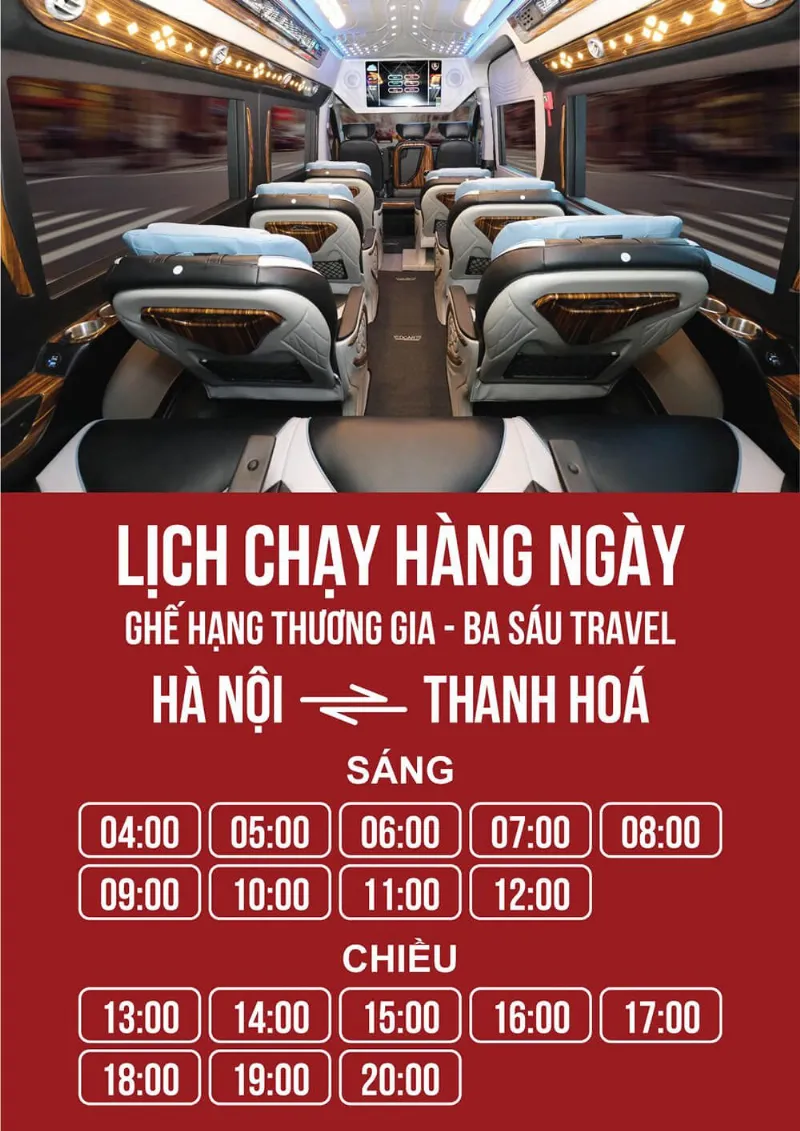 Lộ trình xe limousine Hà Nội Thanh Hóa