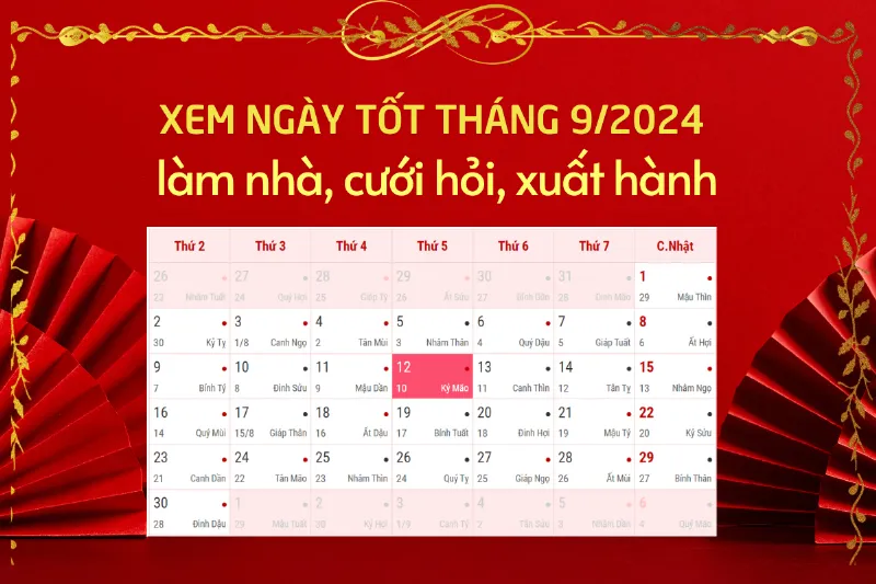 ngày tốt tháng 92024