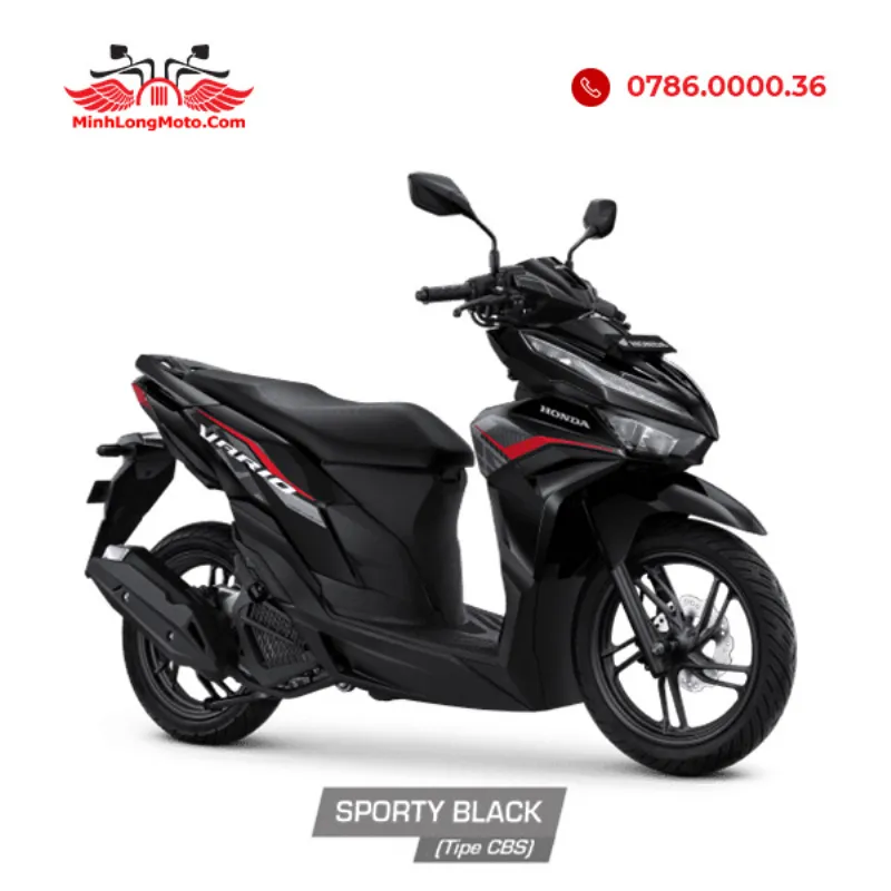 Vario 125 2024 đen bóng không 3s