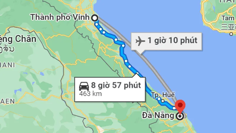 Vé máy bay Vinh đi Đà Nẵng