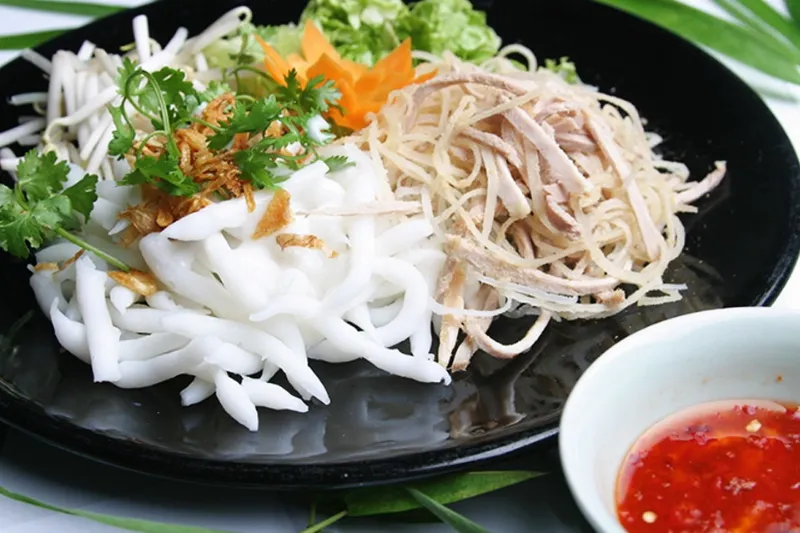 Bánh tằm bì đặc sản Kiên Giang.