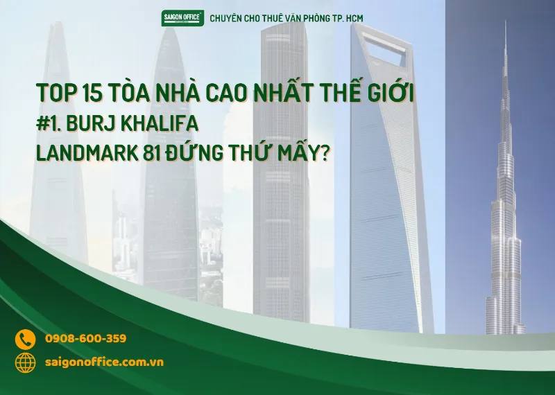 Top 25 tòa nhà cao nhất thế giới